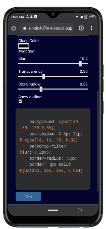 glassmorphismGen